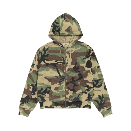 Stussy Lightweight Thermal Hoodie 'Camo'