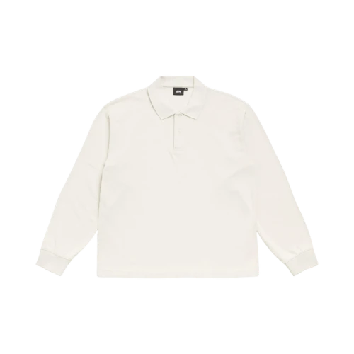 Stussy Classic Pique Long-Sleeve Polo 'Bone'