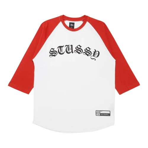 Stussy Gothic Baseball Tee 'Orange'