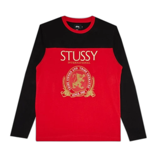 Stussy Beer League Long-Sleeve Crew 'Red'