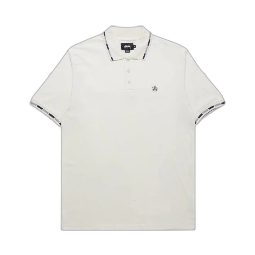 Stussy Block Collar Polo 'Cream'