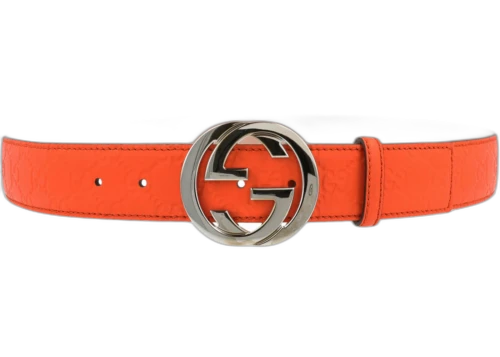 Gucci Interlocking G Buckle Belt Orange