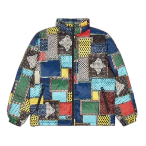 Stussy Puffer Patchwork Jacket 'Multicolor '
