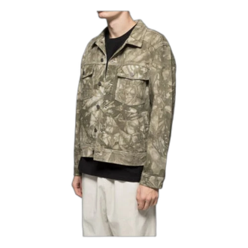Stussy Dyed Ranch Jacket lapel Tie Dye Unisex Green