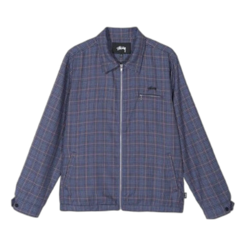 Stussy Mini Plaid Jacket Purple