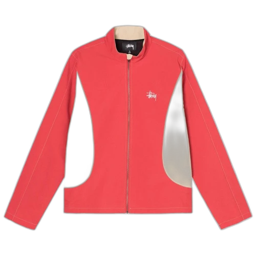 Stussy Panel Track Jacket 'Red'