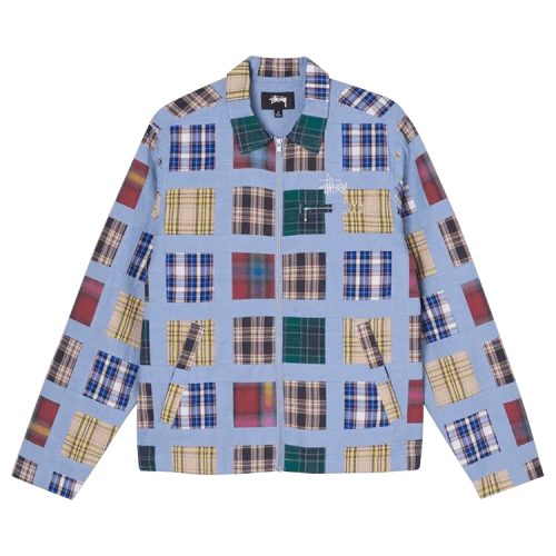 Stussy Madras Patchwork Zip Jacket 'Plaid'