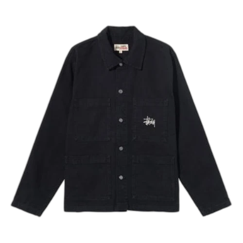 Stussy Alphabet Minimalistic Button Jacket Unisex Black