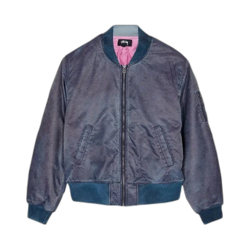 Stussy Dyed Nylon Bomber 'Navy'