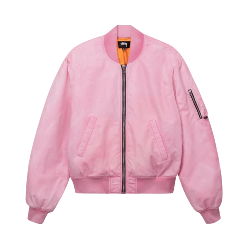 Stussy Dyed Nylon Bomber 'Pink'