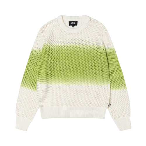 Stussy Pigment Dyed Loose Gauge Sweater 'Bright Green'