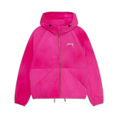 Stussy Wave Dye Beach Shell Jacket Fuchsia