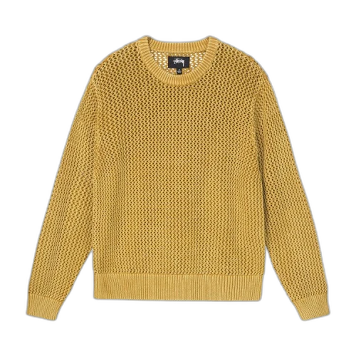 Stussy Pigment Dyed Loose Gauge Sweater 'Gold'