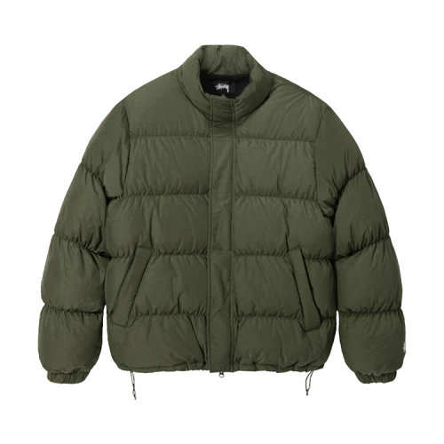 Stussy Ripstop Down Puffer Jacket Olive
