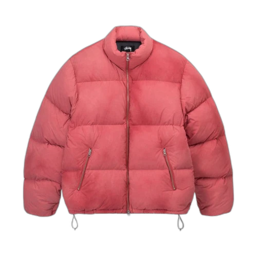 Stussy Recycled Nylon Down Puffer 'Faded Red'