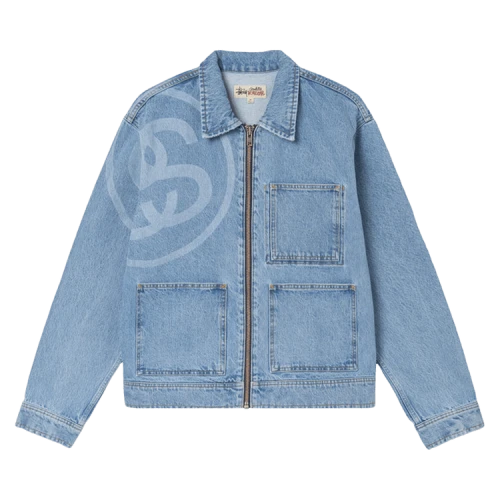 Stussy SS-Link Zip Work Jacket 'Stone Wash'