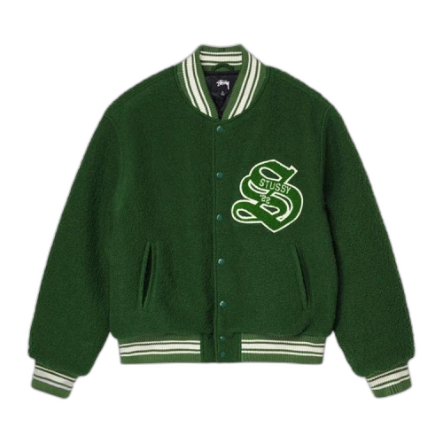 Stussy Casentino Wool Varsity Jacket 'Green'