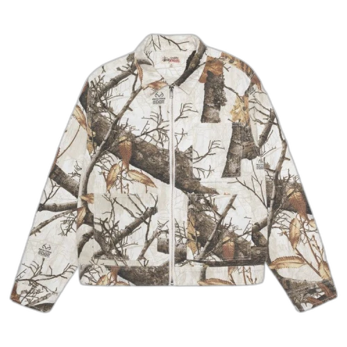 Stussy Zip Work Jacket Realtree Edge 'Snow'