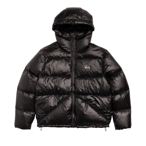 Stussy Micro Ripstop Down Parka 'Jet Black'