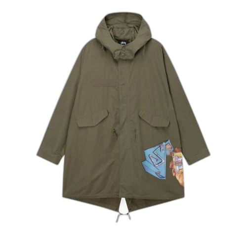 Stussy Goldie Fishtail Parka Olive