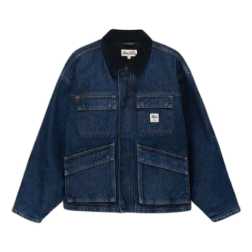 Stussy Washed Canvas Shop Jacket 'Blue'