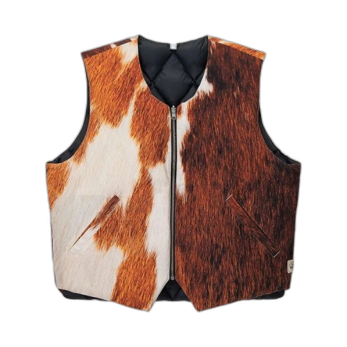 Stussy Reversible Quilted Vest Cowhide