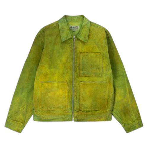 Stussy Wonderland Hand-Dyed Work Jacket 'Green'