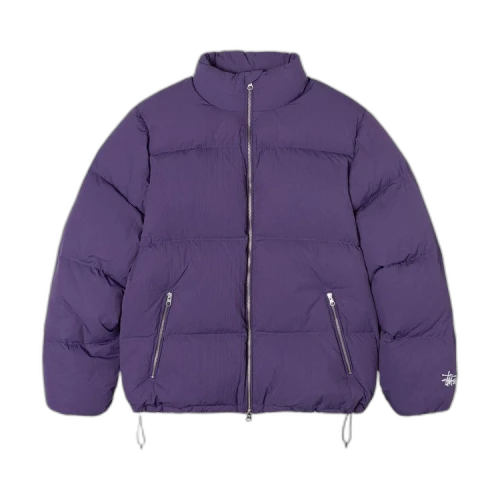 Stussy Nylon Down Puffer Jacket Purple