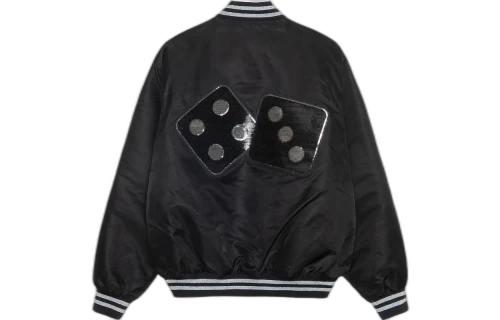 Stussy Sequins Satin Jacket 'Black'