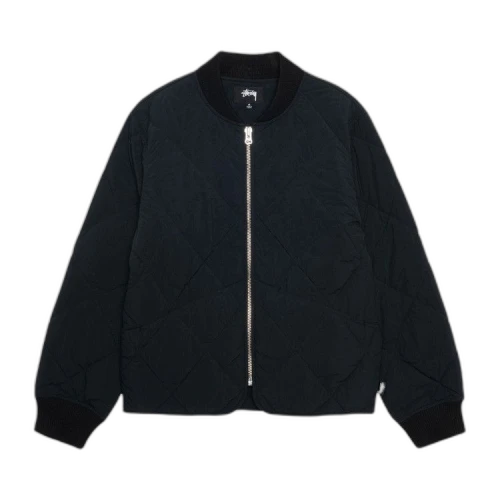 Stussy 8 Ball Quilted Liner Jacket 'Black'