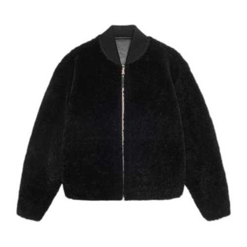Stussy Shearling Bomber Black