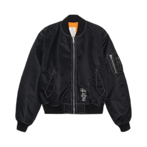 Stussy Built Reversible Bomber Jacket Black