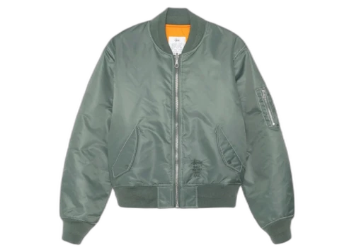 Stussy Built Reversible Bomber Jacket Green