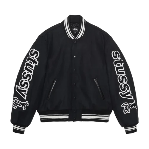 Stussy Varsity Competition Jacket Black