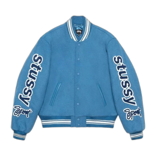 Stussy Varsity Competition Jacket Blue