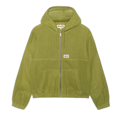Stussy Cotton Mesh Work Jacket Green