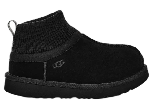 UGG Classic Ultra Stretch Cuff Slipper Black (Toddler)