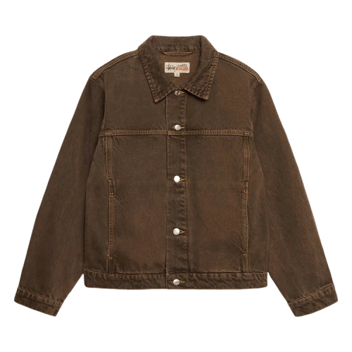 Stussy Trucker Denim Jacket 'Mushroom'