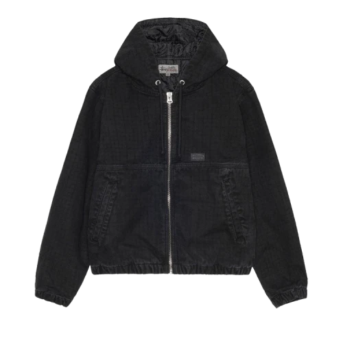 Stussy Work Canvas Needle Punch Jacket Black