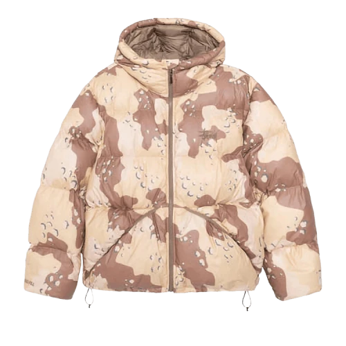 Stussy Down Parka Camo Ripstop 'Khaki'