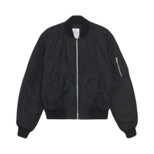 Stussy Waxed Built Bomber Jacket Black