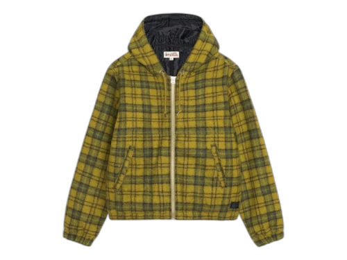 Stussy Wool Plaid Work Jacket Green