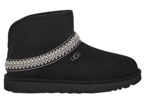 UGG Classic Mini Crescent Boot Black (Women's)