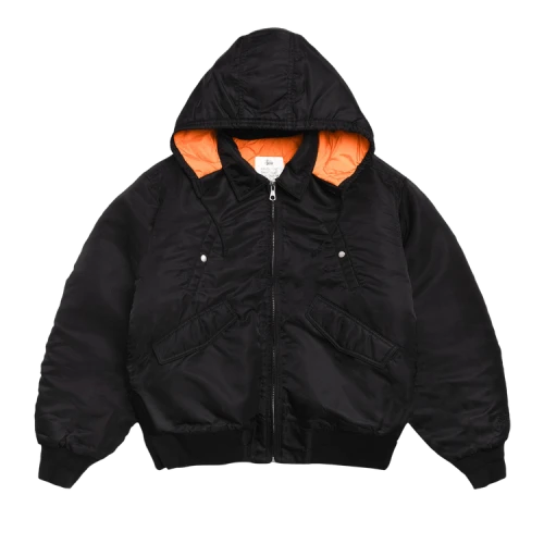 Stussy Flight Bomber Jacket Black