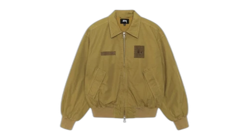 Stussy Flight Bomber Jacket Golden Olive