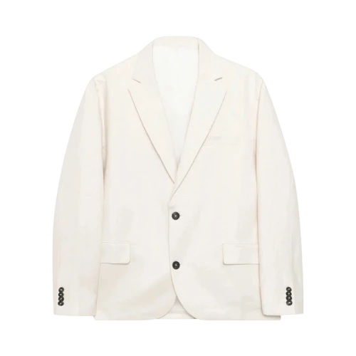 Stussy Textured Linen Blazer Bone