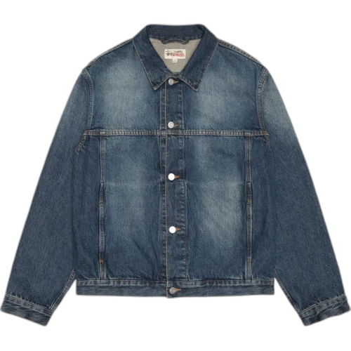 Stussy Denim Trucker Jacket Leopard