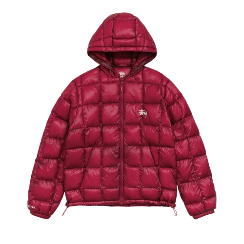Stussy Midweight Hooded Puffer 'Fuchsia'
