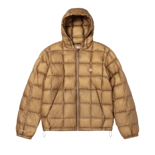 Stussy Midweight Hooded Puffer Khaki