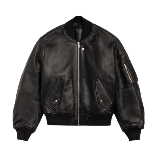 Stussy Leather Built Bomber 'Black'